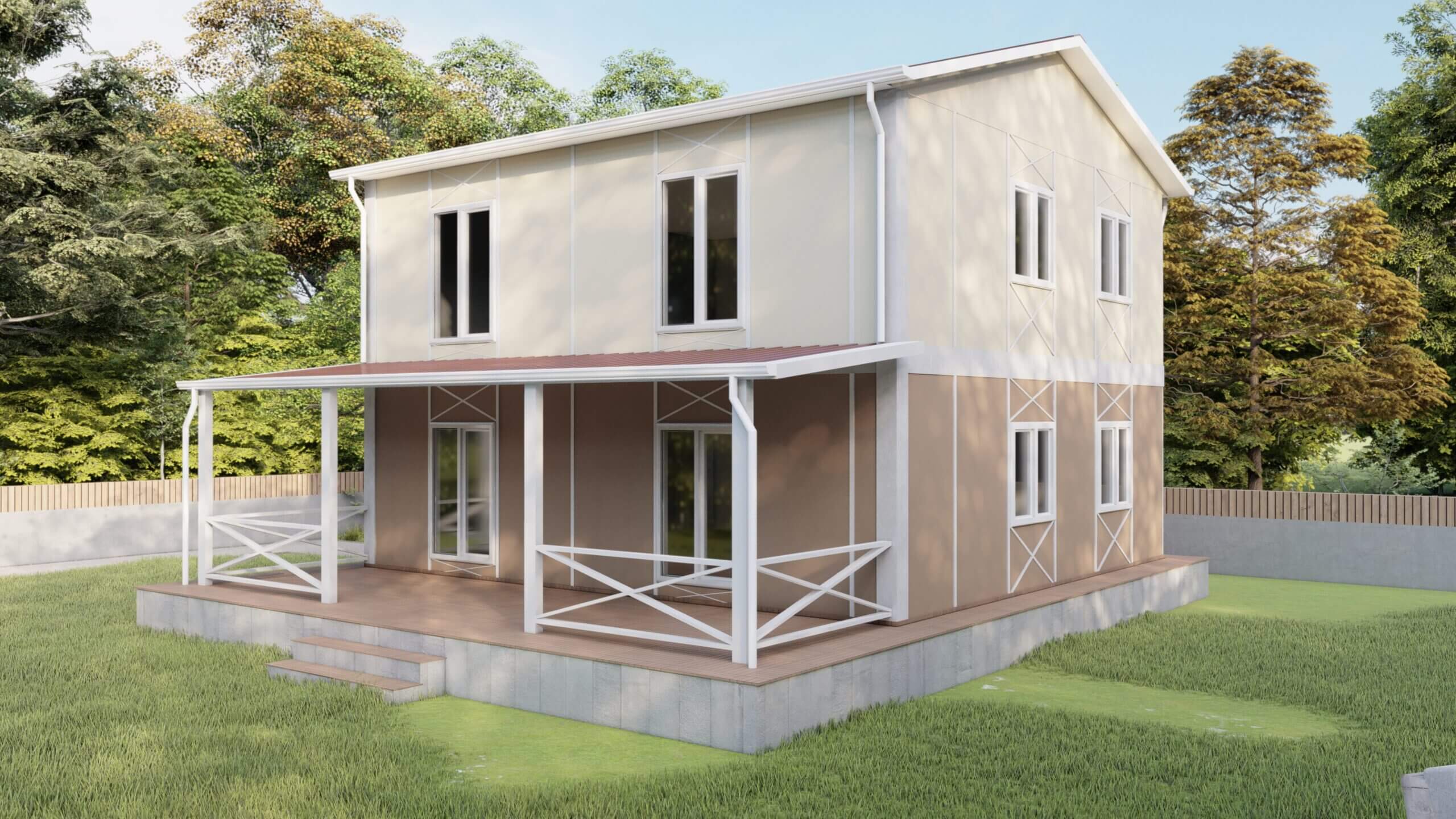 YİP-2138 Çift Kat Prefabrik